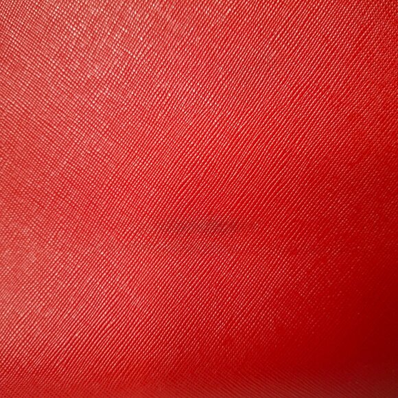 Bright Red Aldo Top Handle Structured Purse, Vegan Leather, Goldtone Hardware - Picture 12 of 16